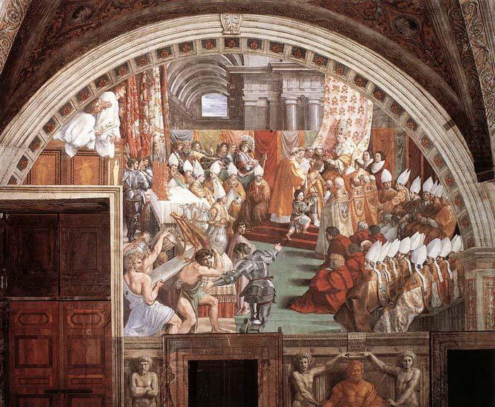 The Coronation of Charlemagne, RAFFAELLO Sanzio